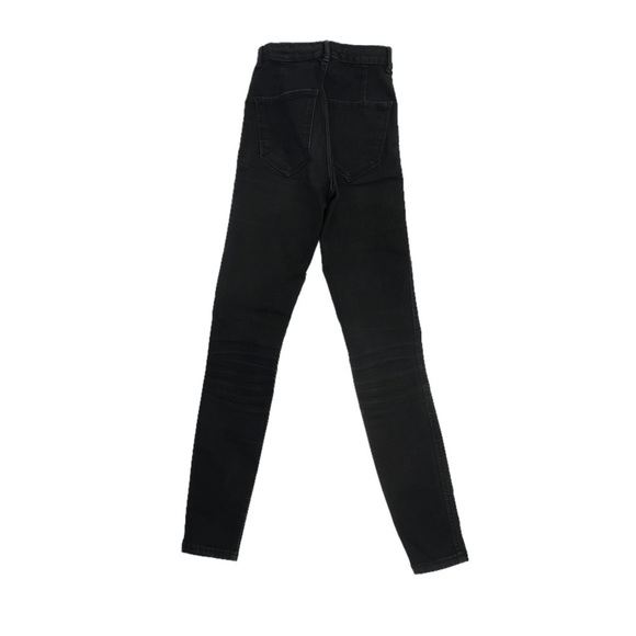 Zara Black Straight Leg Skinny Jeans Size 00 Women’s - Picture 3 of 5
